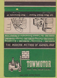 Matchbook Cover - Towmotor Fork Lifts Cleveland OH 40 Strike