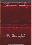 Matchbook Cover - The Blumenfelds family Custom 40 Strike