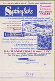 Matchbook Cover - SL Hammerman Homes Springlake Dulaney Valley MD 40 Strike