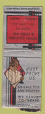 Matchbook Cover - Royal Cleaners Helena MT WORN BOBTAIL girlie deco