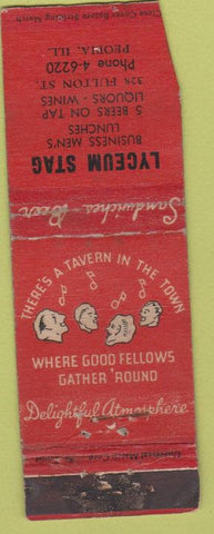 Matchbook Cover - Lyceum Stag Peoria IL POOR