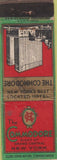 Matchbook Cover - The Commodore New York City hotel WEAR