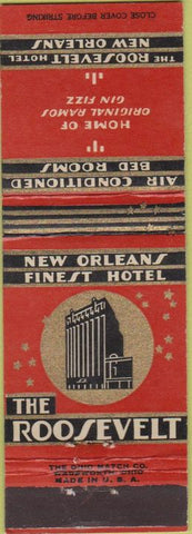 Matchbook Cover - The Roosevelt Hotel New Orleans LA