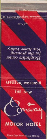 Matchbook Cover - Conway Motor Hotel Appleton WI
