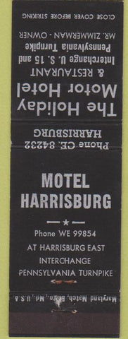 Matchbook Cover - Motel Harrisburg PA