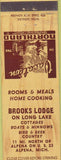 Matchbook Cover - Brooks Lodge Alpena MI