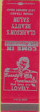 Matchbook Cover - Clarkson's Beauty Salon girlie SAMPLE