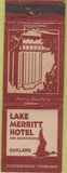 Matchbook Cover - Lake Merritt Hotel Oakland CA WEAR