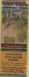 Matchbook Cover - Gordon's Appliance Store Oakland CA POOR