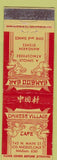 Matchbook Cover - Chinese Village Cafe Los Angeles CA WEAR