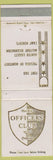Matchbook Cover - Officers' Club Fiort Ord CA