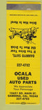 Matchbook Cover - Ocala Used Auto Parts Gardena CA SAMPLE