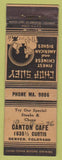 Matchbook Cover - Canton Cafe Denver CO Chinese food WRITING