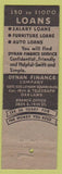 Matchbook Cover - Dynan Finance Co Oakland CA