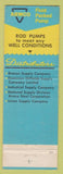 Matchbook Cover - Oilmaster Products oil wells ARMCO