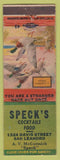 Matchbook Cover - Speck's San Leandro CA WEAR