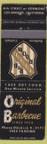 Matchbook Cover - Original BBQ Los Angeles CA