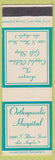 Matchbook Cover - Orthopaedic Hospital Los Angeles CA SAMPLe