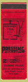 Matchbook Cover - Norge Cleaning Village San Pedro CA SAMPLE