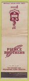 Matchbook Cover - Pierce Brothers WEAR