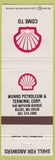 Matchbook Cover - Shell oil gas Munro Petroleum Biloxi MS