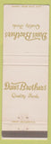Matchbook Cover - Davis Brothers Quality Foods