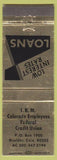 Matchbook Cover - IBM Credit Union Boulder COI WEAR