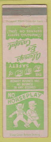 Matchbook Cover - Work Safety Corrugated Container Columbus OH boxes