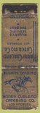Matchbook Cover - Harry Curland Catering Los Angeles CA WORN