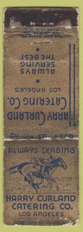 Matchbook Cover - Harry Curland Catering Los Angeles CA WORN