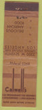 Matchbook Cover - Caldwell's Restaurant Los Angeles CA WEAR