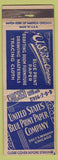 Matchbook Cover - United State Blue Print Paper Co Chicago IL