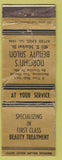 Matchbook Cover - Norman's Beauty Salon POOR PA?