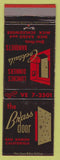 Matchbook Cover - The Brass Door San Ramon CA