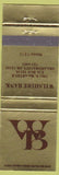 Matchbook Cover - Wilshire Bank Oklahoma City OK