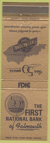 Matchbook Cover - First National Bank Falmouth KY?