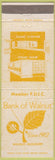 Matchbook Cover - Bank of Walnut MS