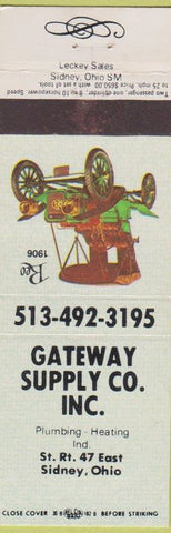 Matchbook Cover - Gateway Supply Co Sidney OH