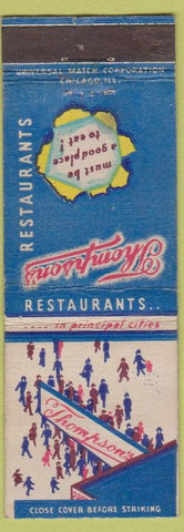 Matchbook Cover - Thompson's Restaurantsx