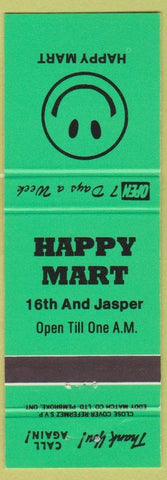 Matchbook Cover - Happy Mart ON?