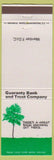 Matchbook Cover - Guaranty Bank Trust Fairfax VA Fall Church Fairfax