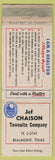 Matchbook Cover - Jef Chaison Townsite Co Realtor Beaumont TX WEAR
