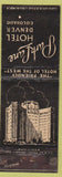 Matchbook Cover - Park Lane Hotel Denver CO