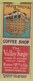 Matchbook Cover - Valley Forge Hotel Norristown PA DQ BOBTAIL WORN