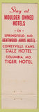 Matchbook Cover - Hotel Tiger Columbia MO