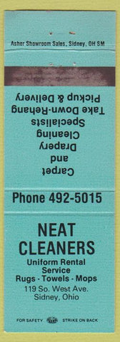 Matchbook Cover - Neat Cleaners Sidney OH