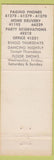 Matchbook Cover - Kadena Open Mess Okinawa Japan military