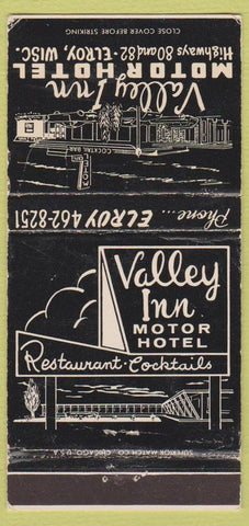 Matchbook Cover - Valley Inn Motor Hotel Elroy WI WEAR