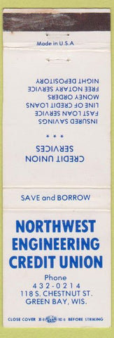 Matchbook Cover - Northwest Engineering Credit Union Green Bay WI