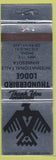 Matchbook Cover - Thunderbird Lodge International Falls MN